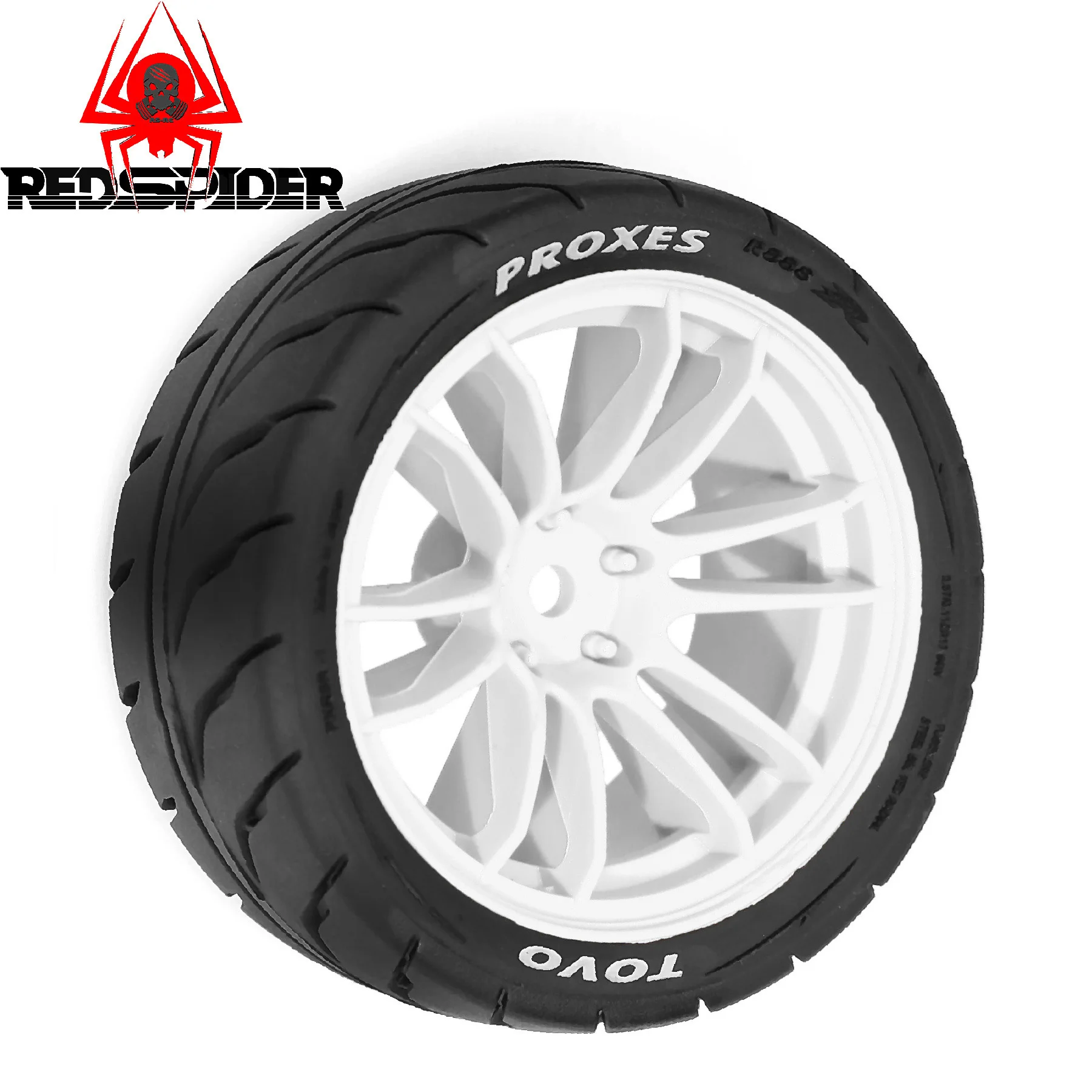 4 stuks OD 68mm Rubber Wiel 12mm Hex voor Tamiya TT01 TT01E TT02 TT02B TA06 XV01 XV02 PTG-2 1/10 RC Racewagen Upgrade Onderdelen