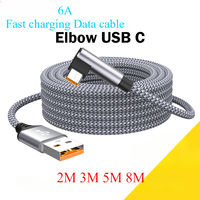 USB Type C Fast Charging Cable 2m 3m 5m 8m Extended Charging Cable for Phone Samsung Xiaomi Oppo OnePlus VR Camera Data Cord