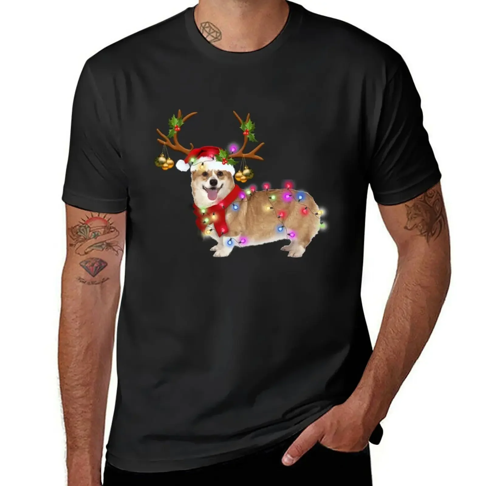 

CORGI DOG LOVERS MERRY CHRISTMAS GIFT T-Shirt football t shirt funny gifts mens t shirts casual stylish