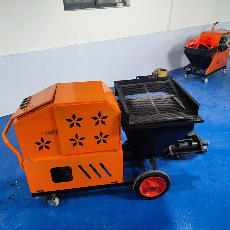 Electric Mortar Spray Plaster Machine Cement Mortar Plaster Machine Customizable Weight Design Portable For Home Renovation