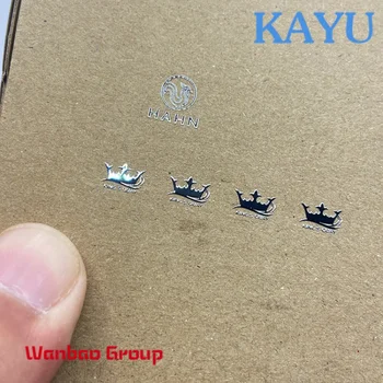 Etichette con lettere metalliche squisiti adesivi con Logo personalizzati etichette 3d adesivi in metallo per quadrante dell'orologio