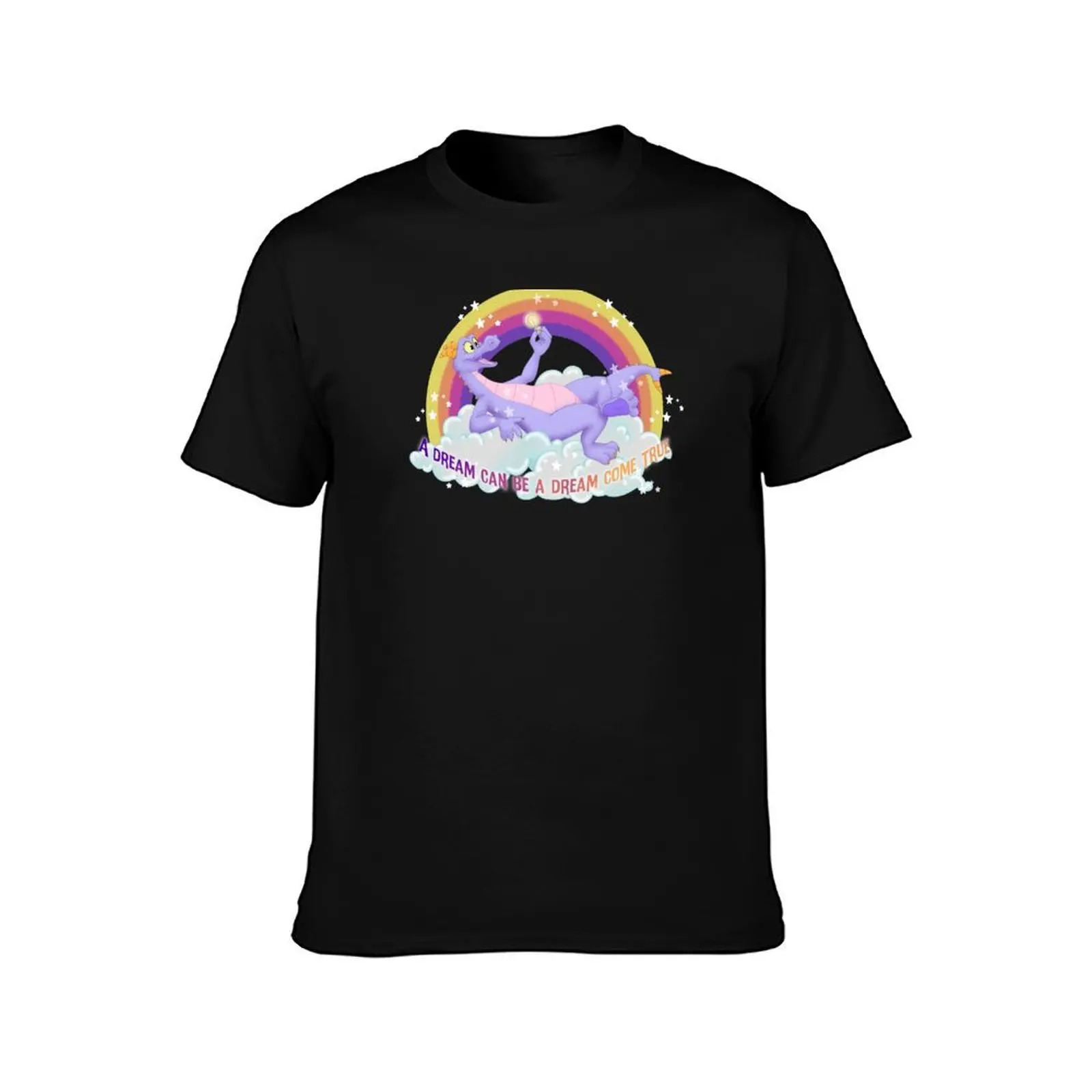 Dreamy Dragon (2020) T-Shirt, Summer Casual Cotton Tee, Oversized Streetwear Tops, Vintage Graphic Print, Loose Fit Short Sleeve
