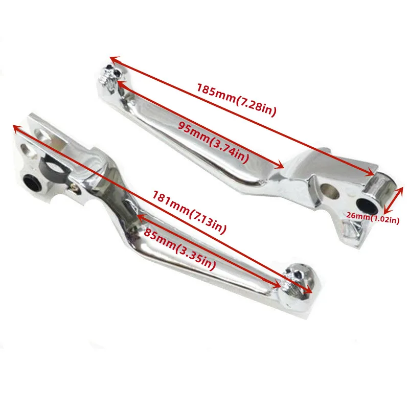 2pcs Motorcycle Skull Brake Clutch Levers For Harley FLSTF Fat Boy Sportster 883 Softail Dyna