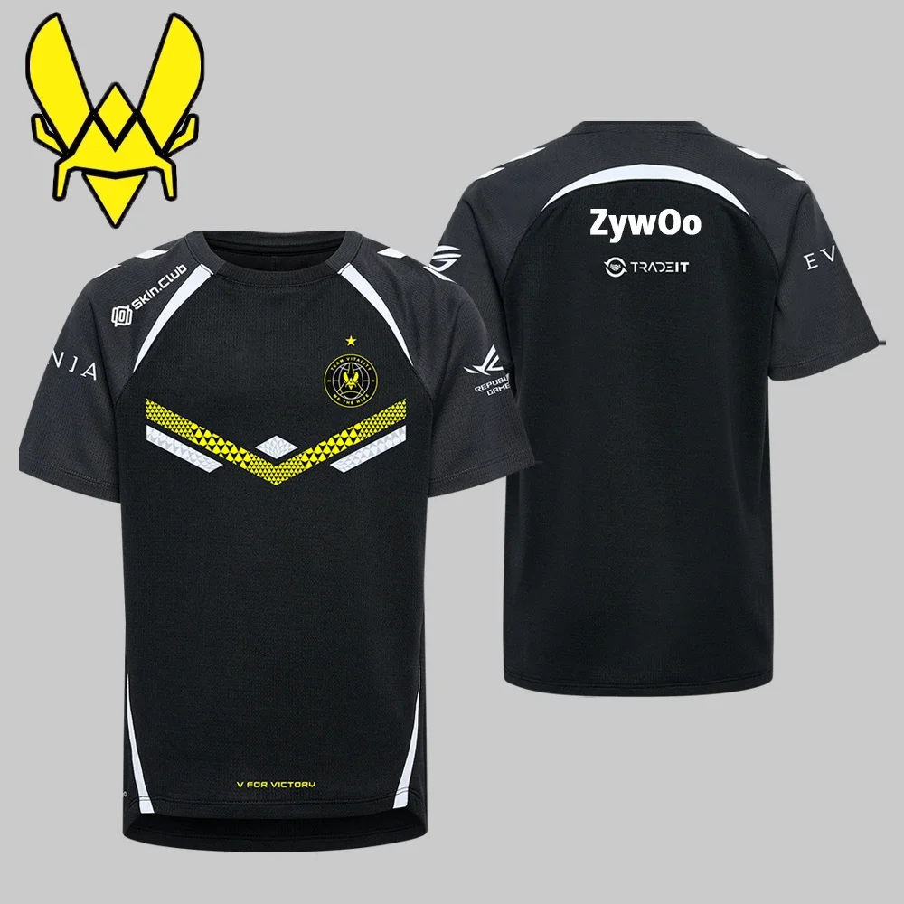 Champion Team Vitality 2025 nuevo CS2 Esports Jersey CSGO Austin uniforme de entrenamiento principal ropa de calle Unisex camisetas de gran tamaño para fanáticos de VIT