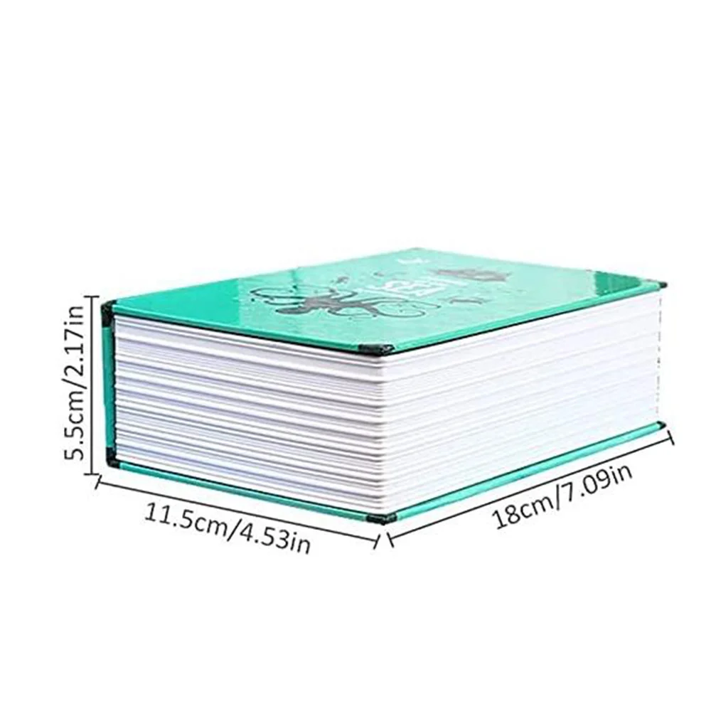 ABSQ-Dictionary Book Safe Storage Box, Safe Tersembunyi with Digital Combination Lock, Anti-Theft Safe Secret Box, (สีน้ําเงิน)