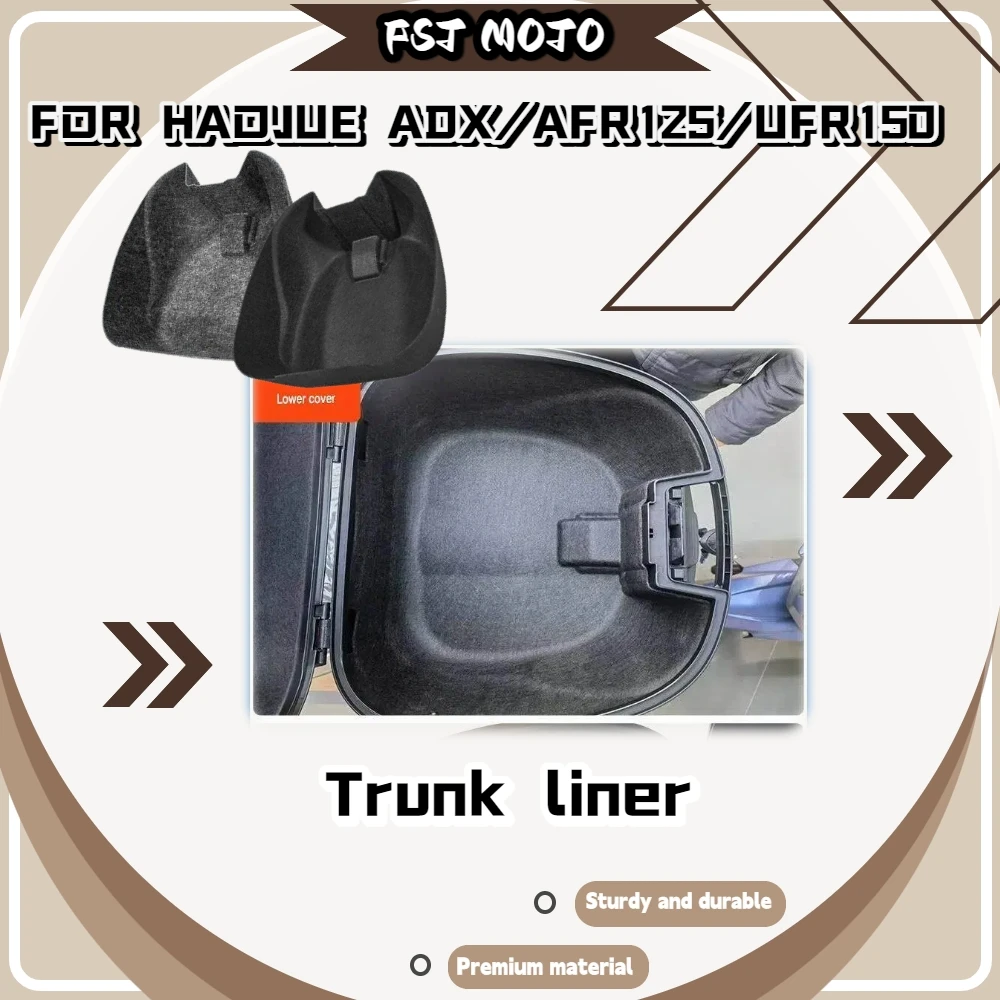 For Haojue ADX/AFR125/UFR150 Rear Box Liner 3D Mold Integrated High Density Felt Mat Ultra Thin Integral Forming Cushion