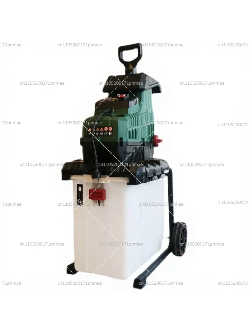 2800W Electric Wood Chipper Shredder for Garden Tree Branches Leaves, Heavy Duty Branch Crusher Mulcher