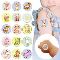50pcs/set Cartoon Round Band Aid Children Kids Vaccination Wound Plasters Wound Dressing Patch Strips Adhesive Bandages