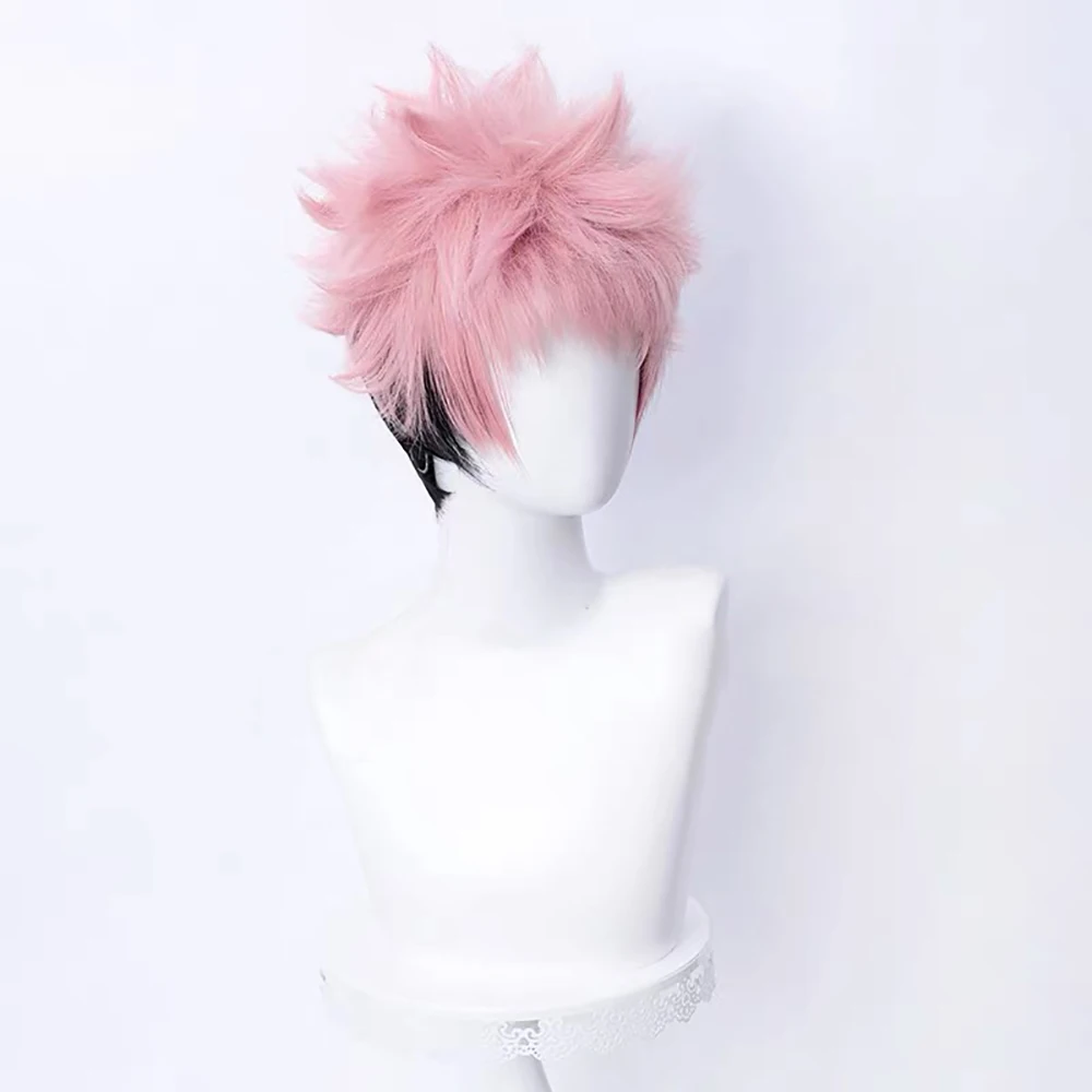 HAIRJOY Synthetische Haarperücke Jujutsu Kaisen Itadori Yuji Cosplay Perücke Ryomen Sukuna Cosplay Perücke Rosennetz – Detail 11