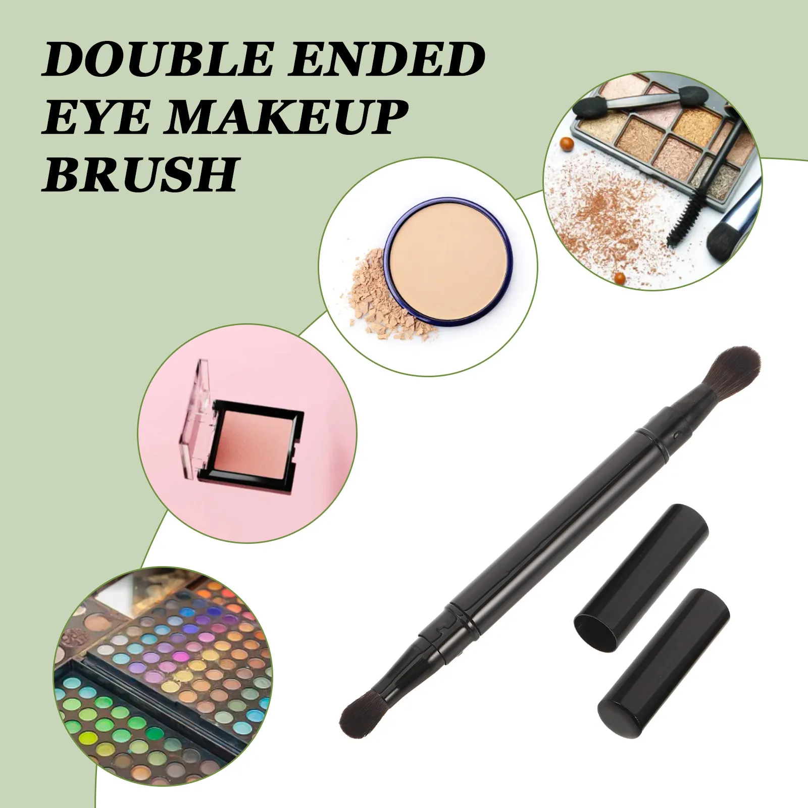 Dual End Eyeshadow Brush Eye Concealer Brush For Professional Makeup Artist Double Ended Soft Bristles Precise