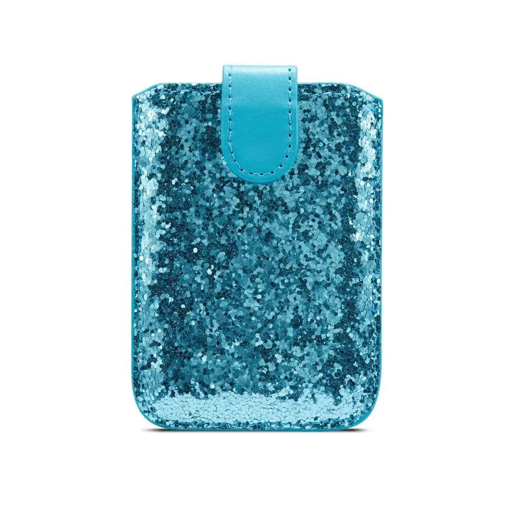 Zelfklevende sticker RFID-blokkerende creditcardhouder Glitter Bling 5-kaarten Credit ID-kaartzak Meerkleurig Waterdicht