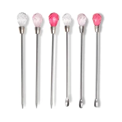 1pc Stirring Rod Stick Needle Mixing Nail Polish Spoon Tools Acrylic UV Gel Nail Glue Rhinestone Picker Nail Art Dotting Drill