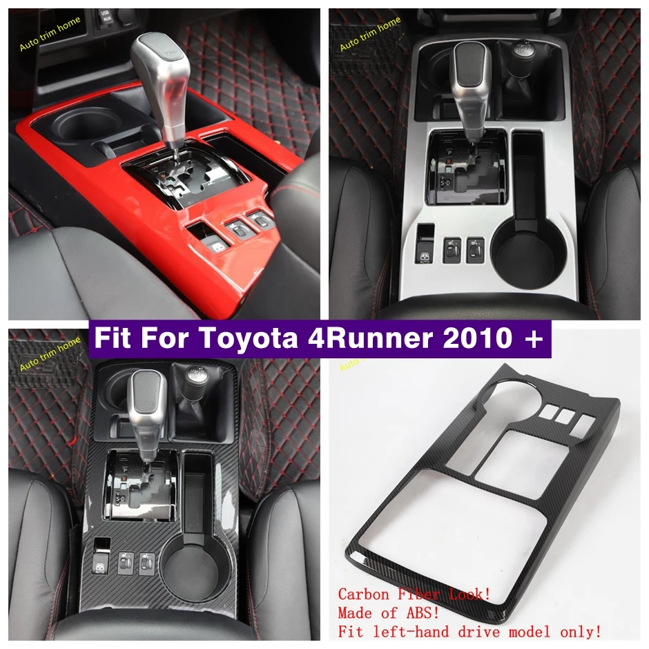 

Center Control Gear Shift Decoration Panel Cover Trim For Toyota 4Runner 2010 - 2019 ABS Red / Carbon Fiber / Auto Accessories