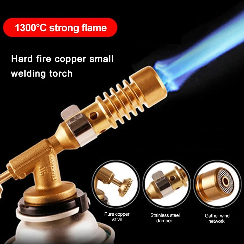 Welding Torch Portable Flame Gun горелка для пайки Équipement De Soudure Au Gaz Butane Gas Torch Heating Welding Outdoor Camping