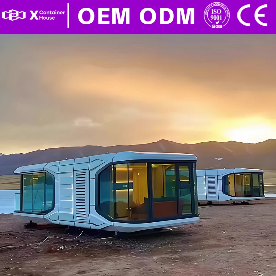 Modular Home Prefab House China Fireproof Space Capsule Home Prefabricated Mobile House Luxury Prefabricated Houses Anti Rust