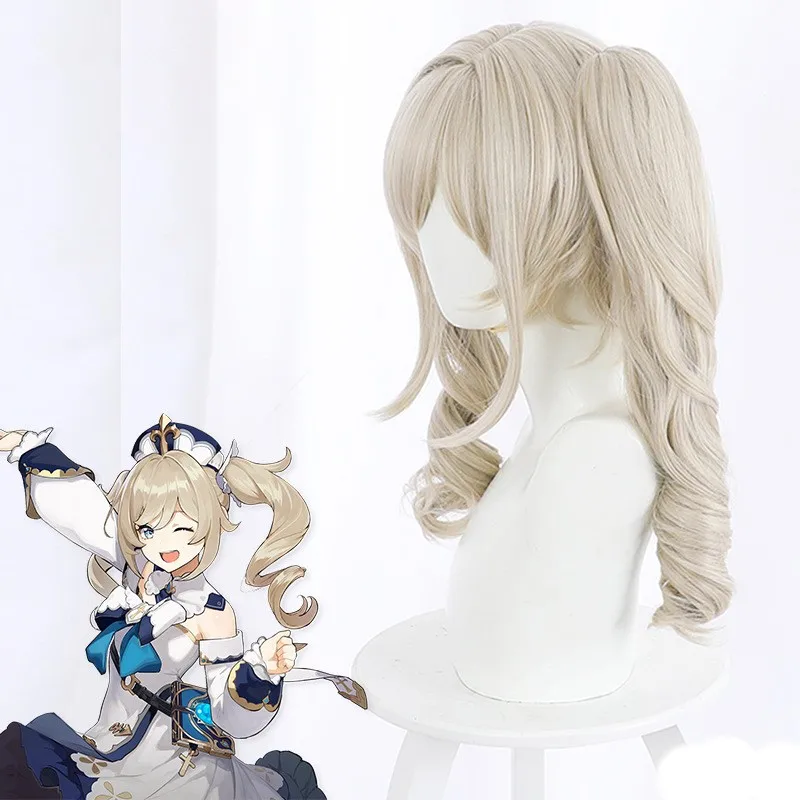 Genshin Impact Project Barbara Cosplay Laarzen Schoenen Pruik Barbara Meisjes Prinses Jurken Lolita Meid Kleding Voor Vrouwen Halloween
