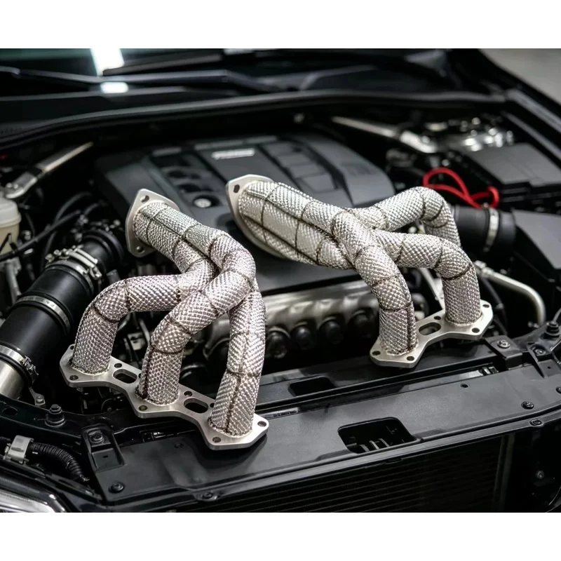 Manifold Exhaust Header Exhaust Pipe for Porsche Cayman 718 GT4 4.0 2021-2024 Racing Performance Header Exhaust System