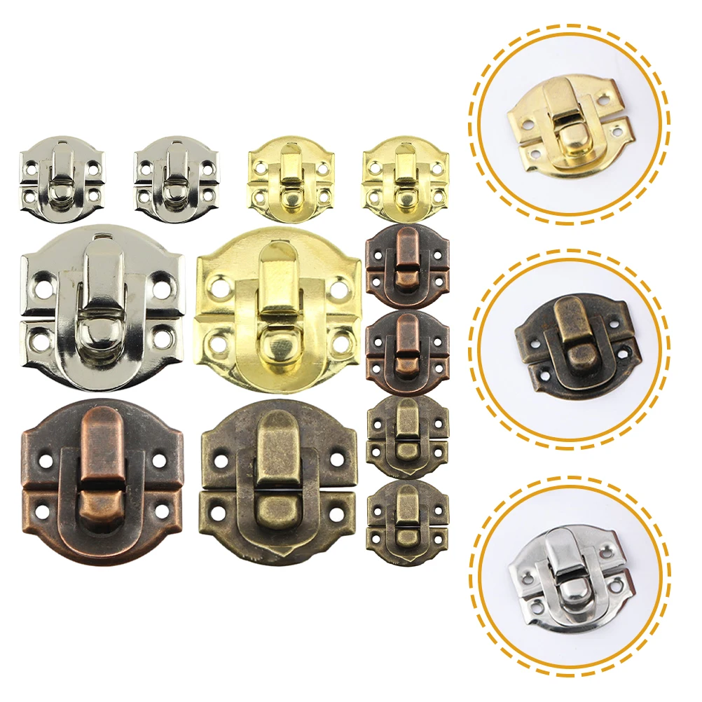 

32pcs Vintage Hasp Latch Buckle Wooden Box Toggle Catch Cabinet Hardware Iron Lock for Chest Case Drawer Storage Decorative