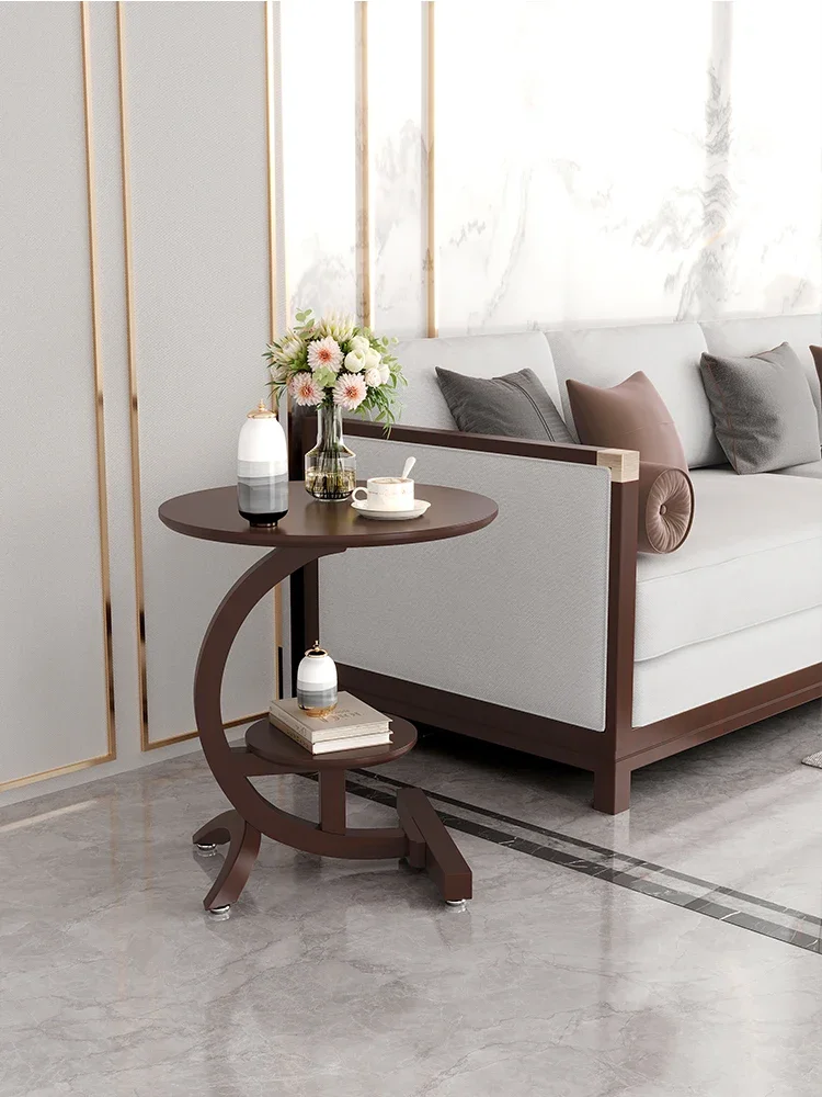 

Solid wood edge table, new Chinese sofa edge table, light luxury French small coffee table, creative small bedside table
