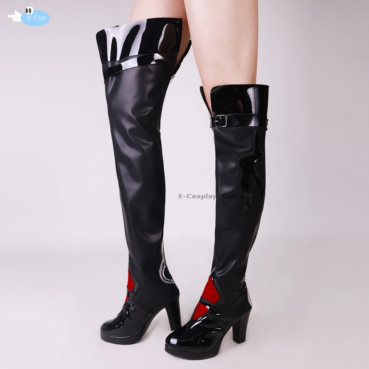 Honkai Star Rail Acheron Scarpe Cosplay Anime Stile cinese Costume di Halloween Oggetti di scena per giochi di ruolo per donne Accessori di gioco