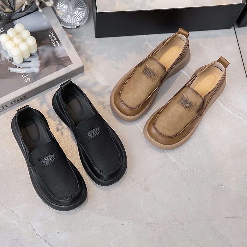 

Spring and autumn new leather soft-soled leisure pregnant women shoes non-slip flat-bottomed mother shoes women's shoes