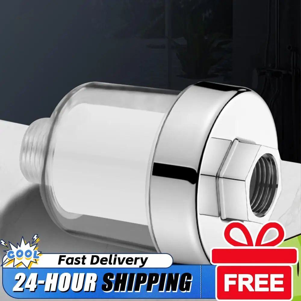 Shower Filter Transparent Bath Filter Universal Connection Switch 5 Micron PP Cotton Filter for Improving Skin Hair Nails Health