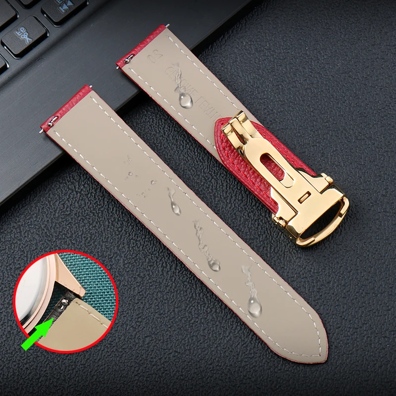 Accessori in pelle bovina di alta qualità per Cartier Tank Must London Solo Cinturini con fibbia in acciaio inossidabile massiccio 20mm 22mm 23mm 25mm