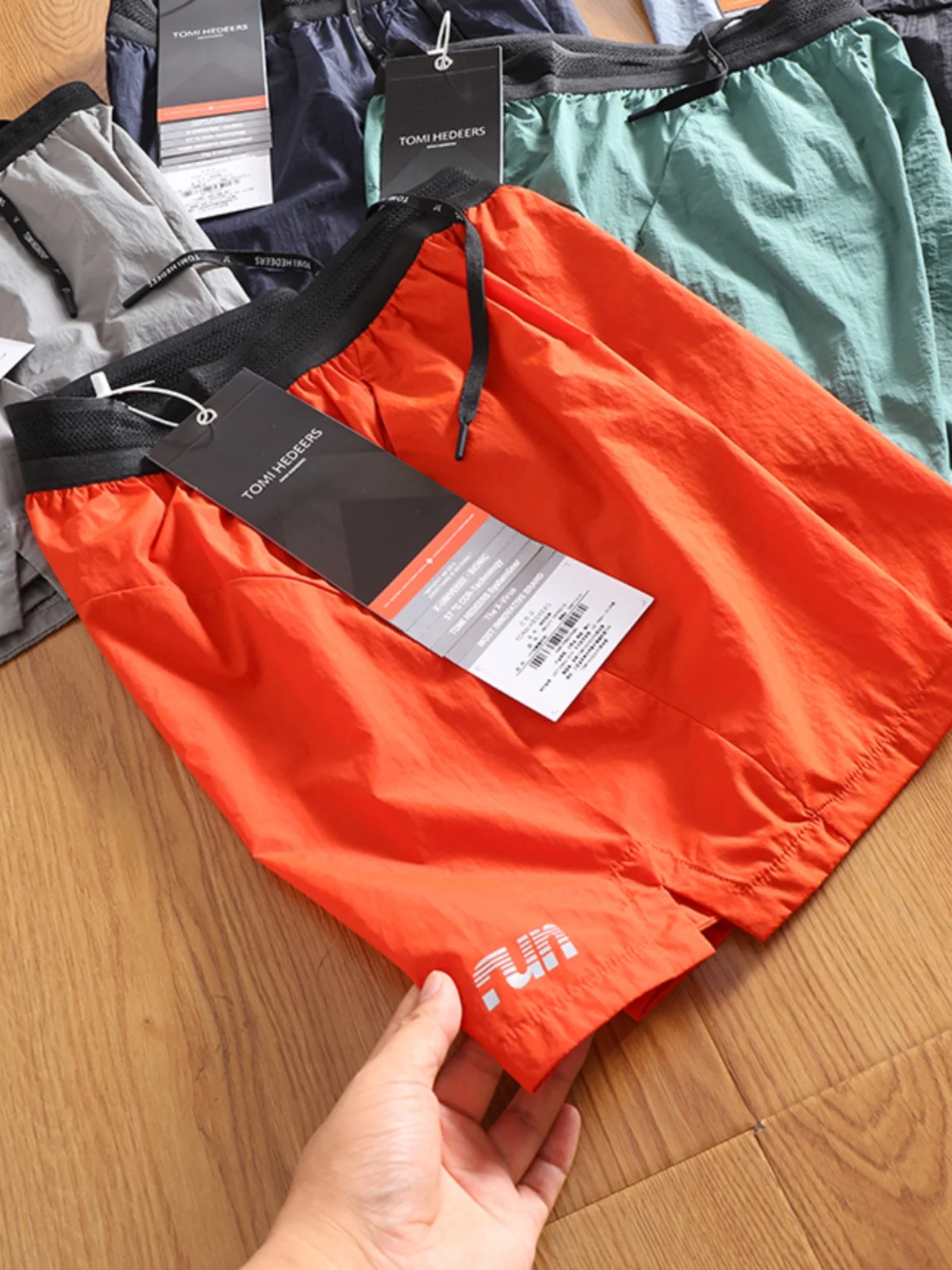 

Outdoor High-End Weave orts for Men Climbing Tech Fabric Lightweight Qui Dry Straight Leg Casual Pants Summer Season
