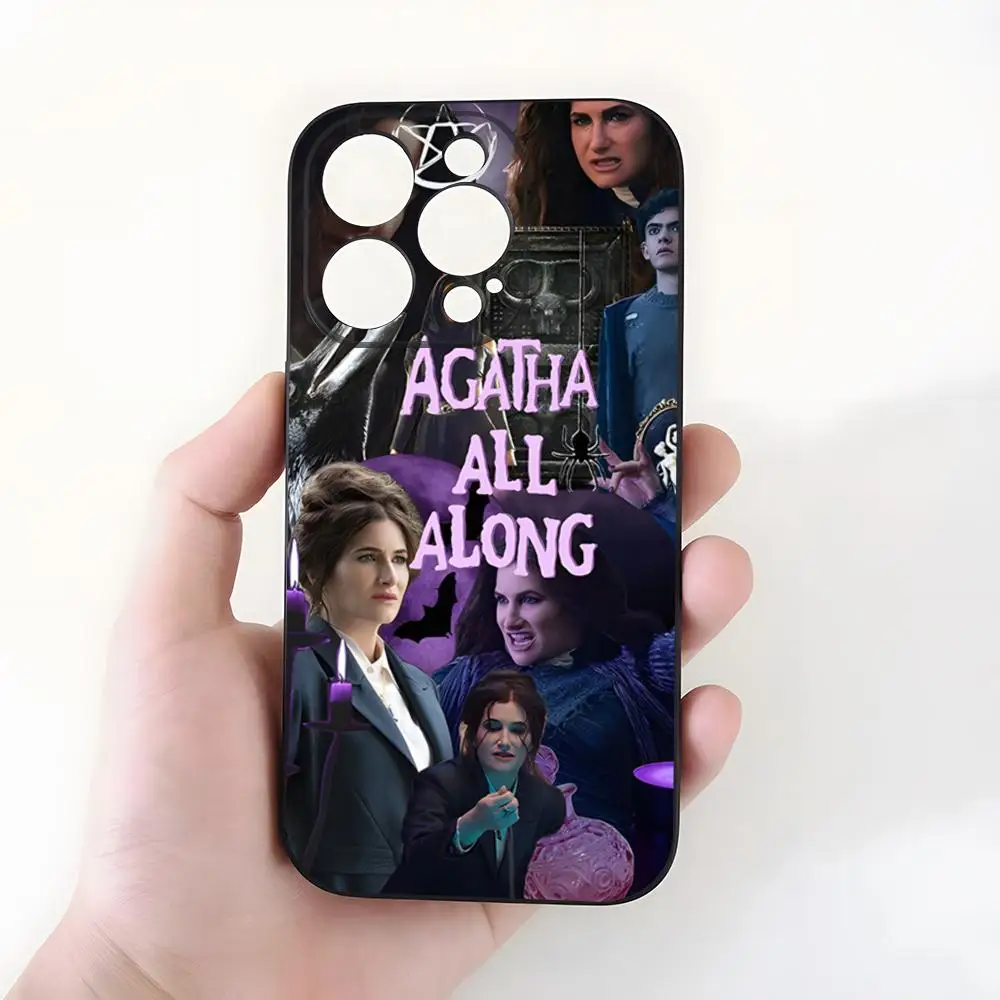 Agatha All Along Handyhülle für iPhone 17 Pro Max 15 Pro 16 14 Plus 12 13 Mini 11 Pro Stoßfeste Weiche Schutzhülle