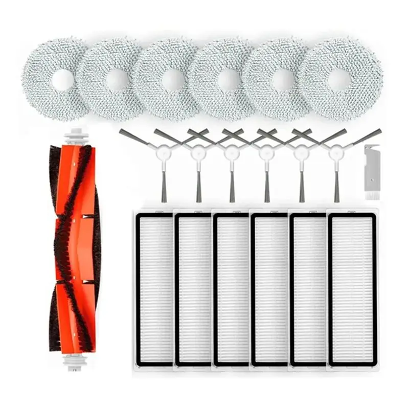 

A67P-For Mijia Omni B101CN , X10 Plus / S10 Pro , L10s Ultra Main Side Brush Hepa Filter Mop Cloth Spare Parts