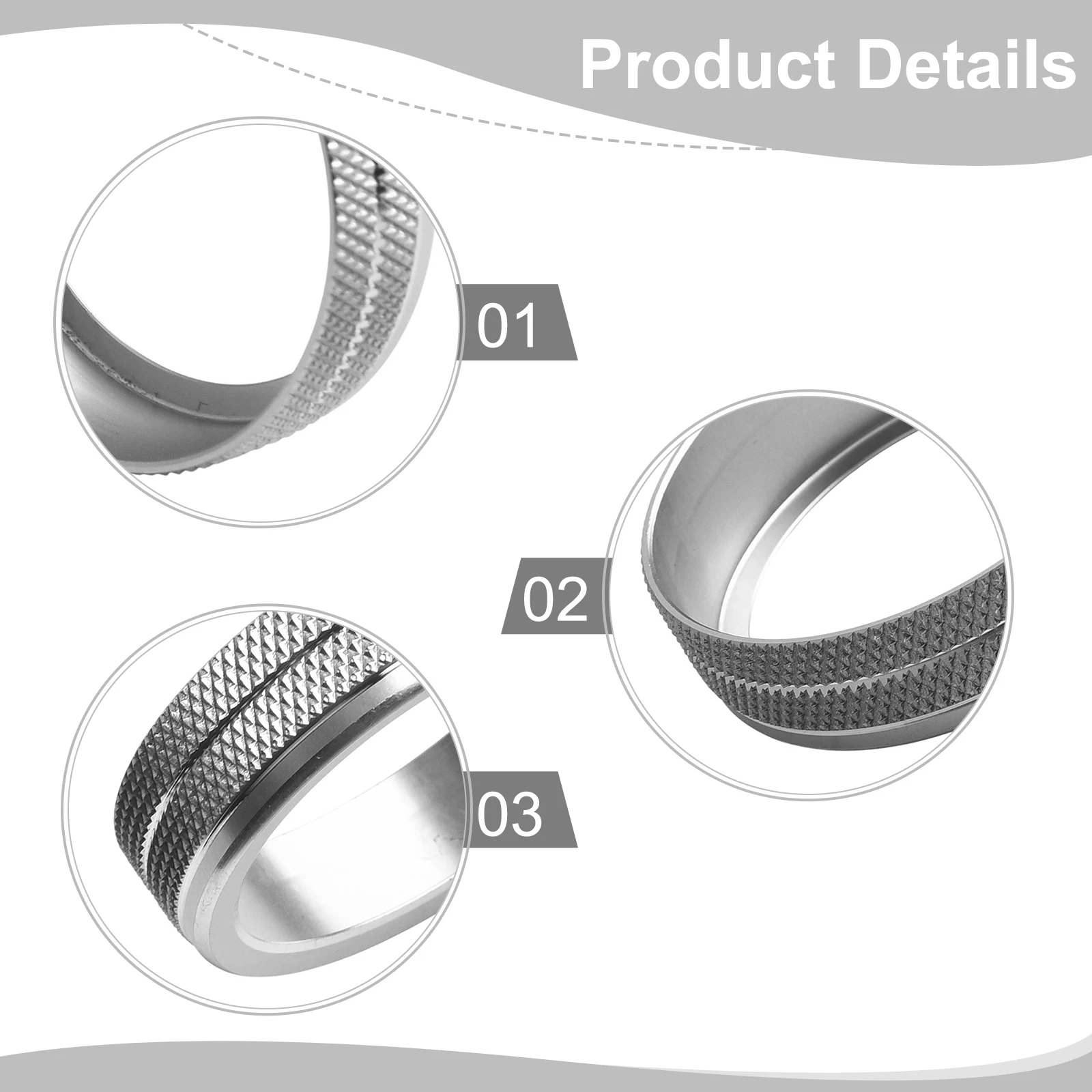 Aluminium Alloy Cover Car AC Knob Cover Custom Fitment For Volvo Easy Clip-on Installation Enhanced Temperature Control