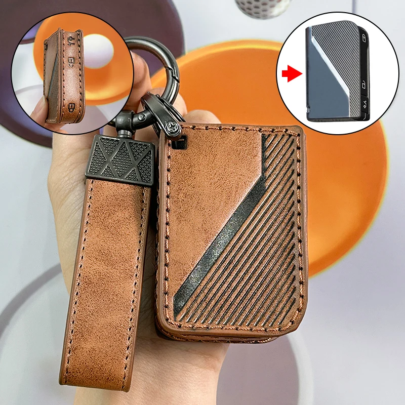 Car Smart Key Case Cover Bag Shell Holder For LYNK CO 05 09 01 06 Auto Key Keychain Protector Accessories