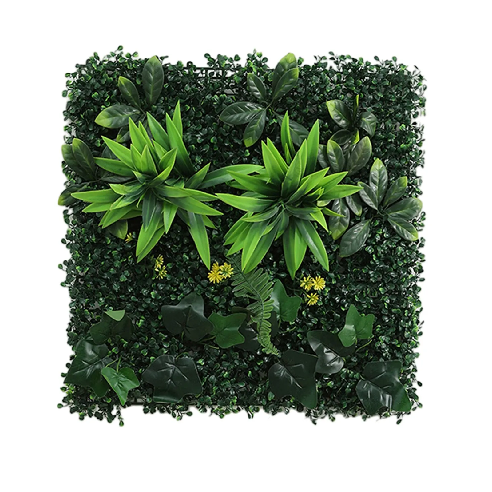 Künstliche Pflanzenwand, wiederverwendbar, Gras-Hintergrund, Wandpaneel, Kunststoff, Garten, Gras, Blumenwand, gefälschte grüne Pflanze, zum Aufhängen von Zaun