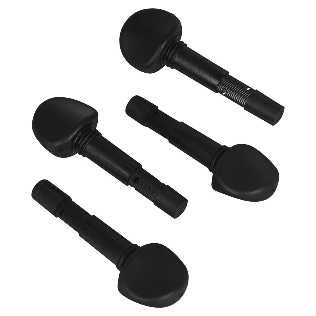 4Pcs Violin Tuning Pegs Ebony Mechanical Violin Tuning Pegs 4/4 Fiddle Tuning Pegs Professional String Instrument Accessories