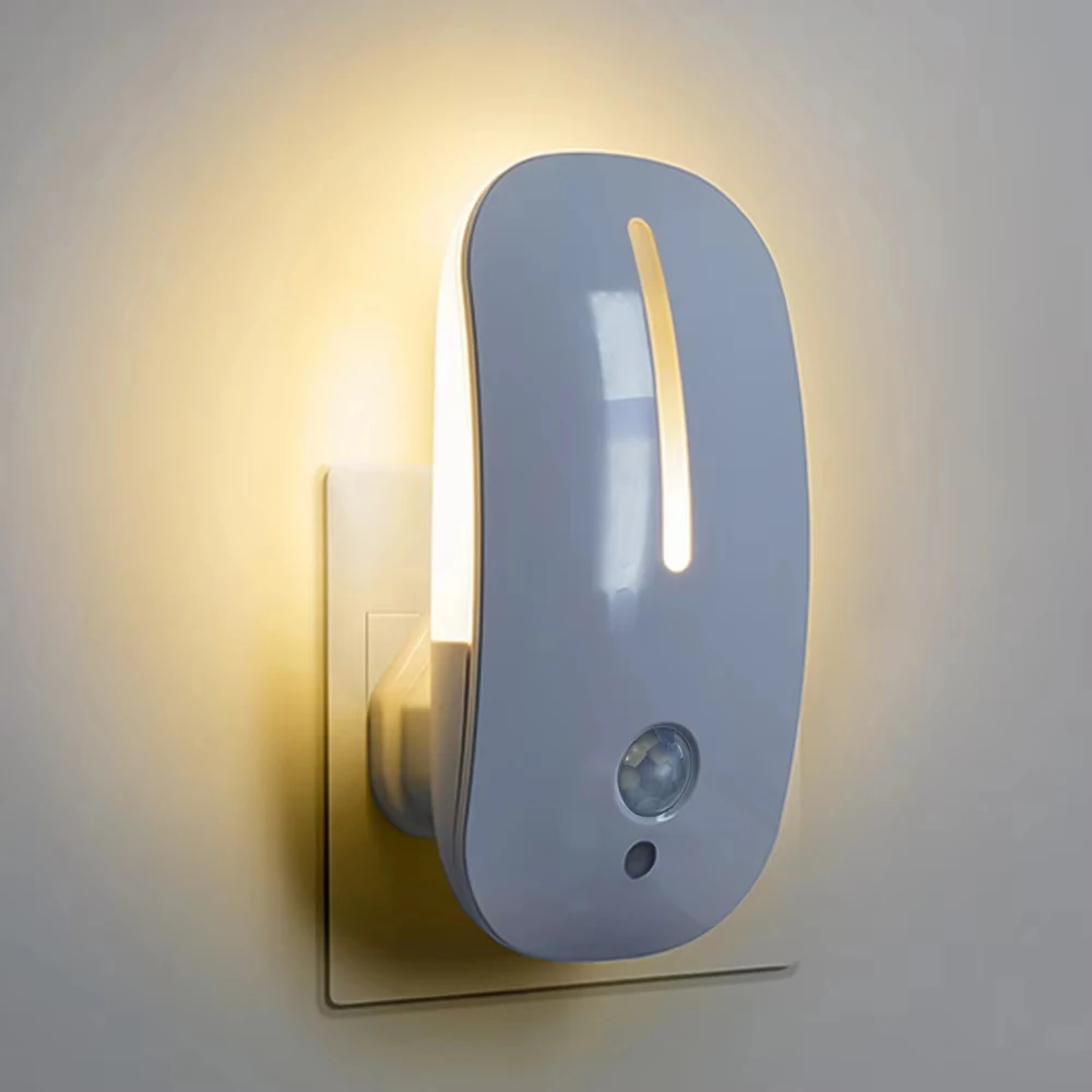 1pc LED Night Light Motion Sensor Night Lamp for Hallway Pathway Lighting Home Decorations