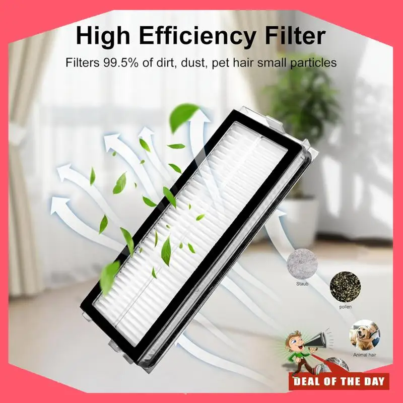 Entrega en 24 horas para Roborock QV 35A/QR 798/QR 598 cepillo principal Cepillo Lateral filtro HEPA piezas de repuesto para accesorios de Robot aspirador