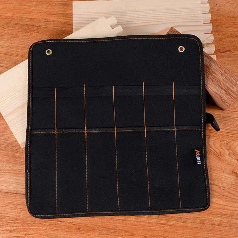 Bolso cinzel Case para carpinteiro, Wrench Knife, 4 Hammers Pouch, Gouges Titular, Transporte Organizador Rolo, Canvas de transporte