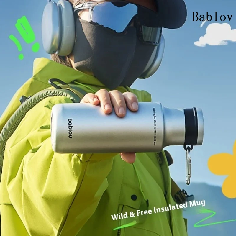 

Bablov 480ml Vacuum Flask Stainless Steel Thermos Cup Portable Hot & Cold Insulated Cup Leak-proof Sports/Climbing/Travel Mug