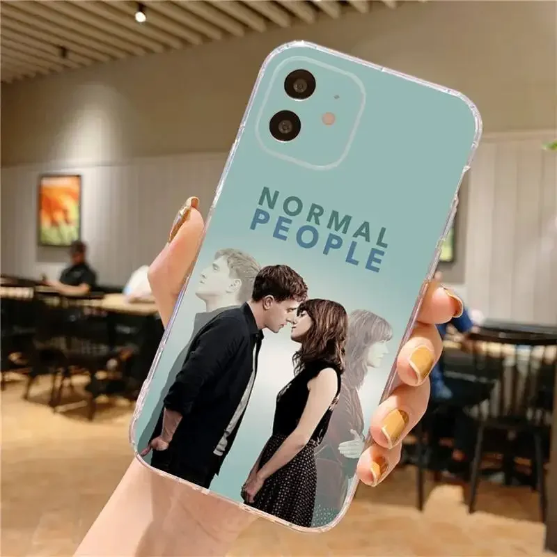 Normal People TV Phone Case For iPhone 15,14,13,12,11 Plus,Pro,Max,XR,XS,X,7,8 Plus,SE,Mini Transparent Silicone Soft