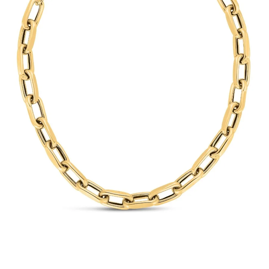 

14k Yellow Gold French Cable Link Necklace 9mm