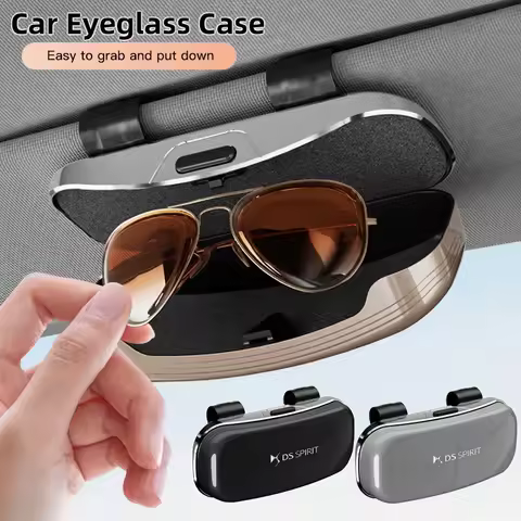 Car Emblem Sun Visor Glasses Case Sunglasses Storage Gift Box For DS SPIRIT DS4S DS5 5LS DS3 DS4 DS6 DS7 DS9 WILD RUBIS Deesse