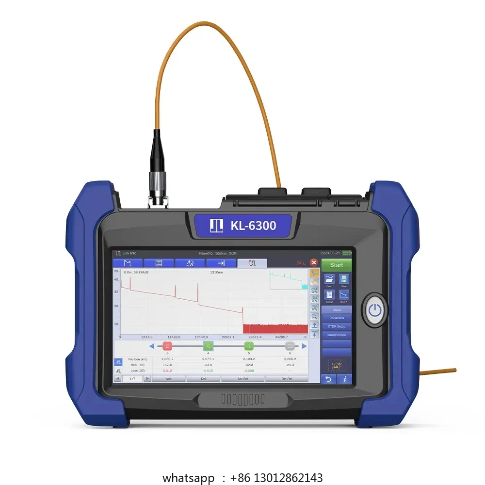 KL-6300 built-in iLOA OPM OLS VFL RJ45, optional (GPS WiFi) active fiber PON optical time domain reference