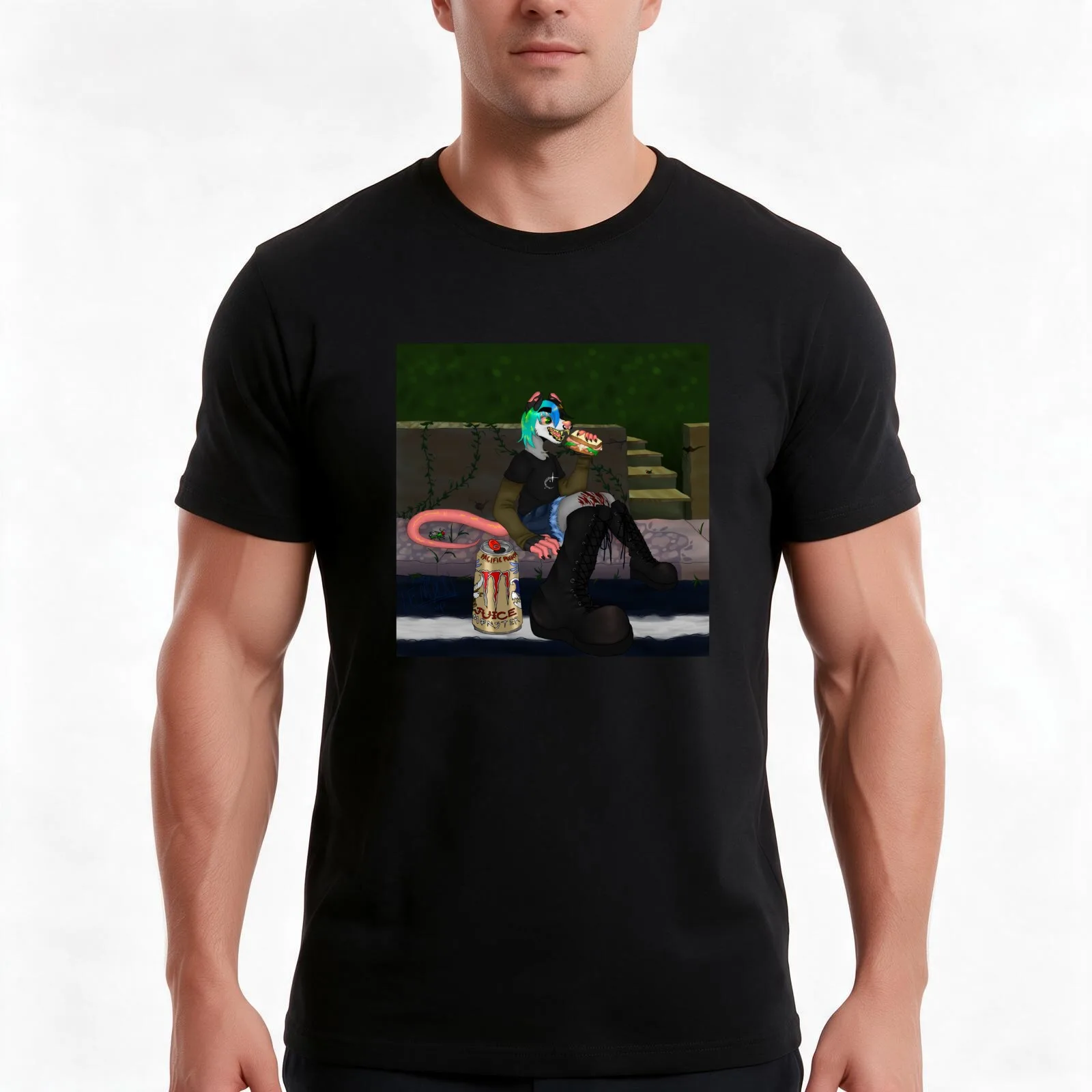 Lunch Break After Wiping Out T-Shirt, Summer Casual Cotton Tee, Oversized Streetwear Tops, Vintage Graphic Print, 100% Cotton
