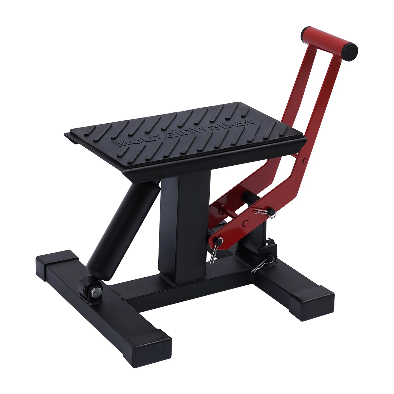 Black, Red Steel, Rubber Motorbike Cross Stand Lifting Stand Lifter Enduro Trial Motocross Motorbike Stand Repair Assistant