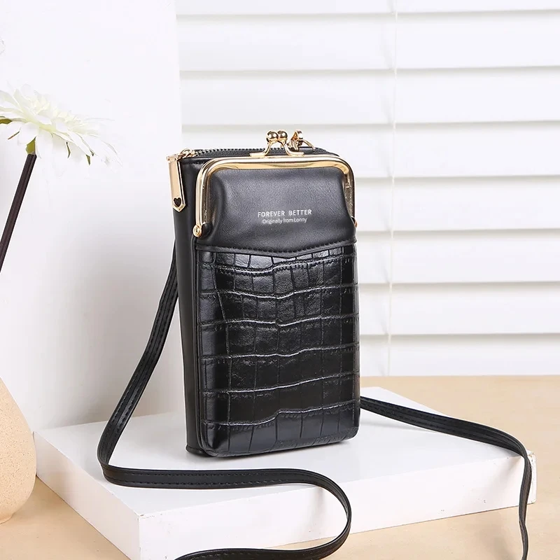 Women's Small Handbag Fashion Ladies Crossbody Bags Long Wallets PU Leather Shoulder Messenger Bag Card Phone Clutch Purse