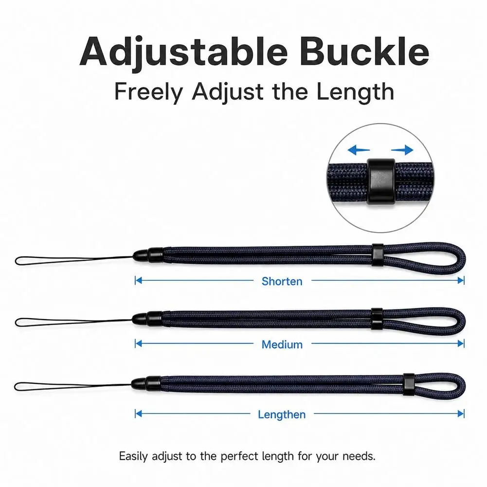  for dji Osmo Pocket 4 Pro 4 3 Nylon Camera Lanyard 360‑Swivel Anti‑Twist Adjustable‑Length Anti‑Lost Wrist Neck Safety‑Strap