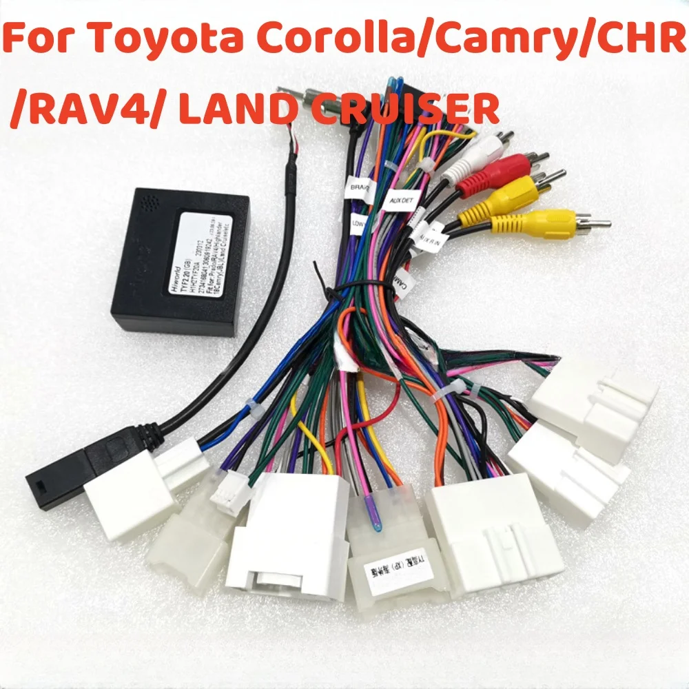 

2010 JBL For Toyota Car Stereo 16 Pin Radio Wire Harness with Canbus Compatible with Toyota Camry Corolla RAV4 Prado 2014-2018