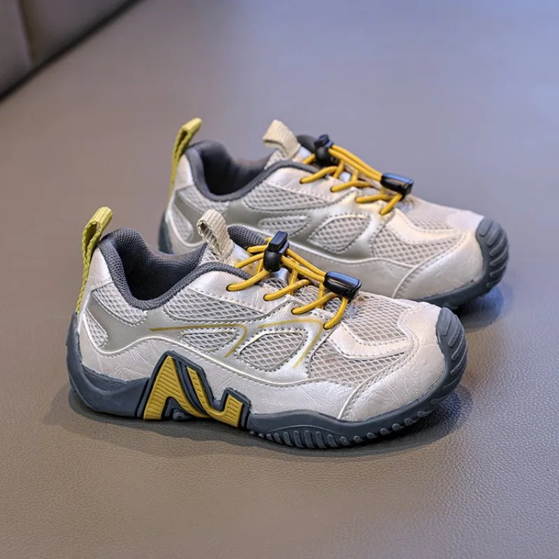 Children Tennis Shoes Mesh Breathable Toes Capped Kids Casual Shoes Non-slip 2026 Autumn Boys Girls Sneakers Soft Bottom Trendy