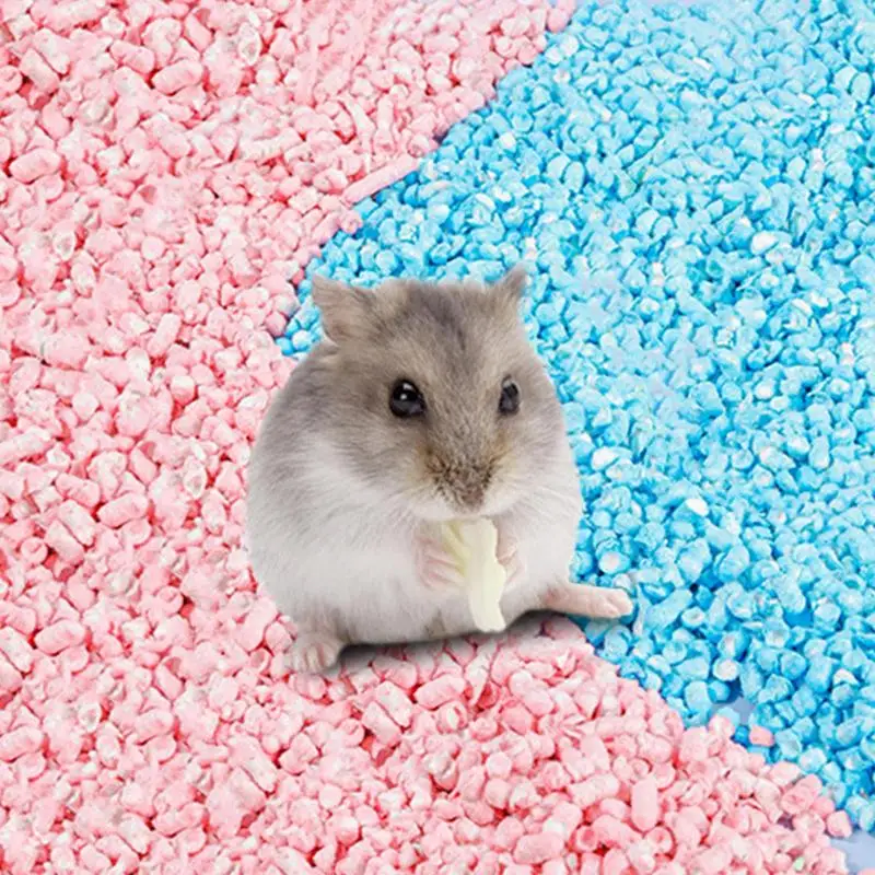 Animal Bedding Colorful Paper Litter Small Pet Bedding Deodorizing Waterproof Litter Pellets Bunny Litter For Hamsters And Small