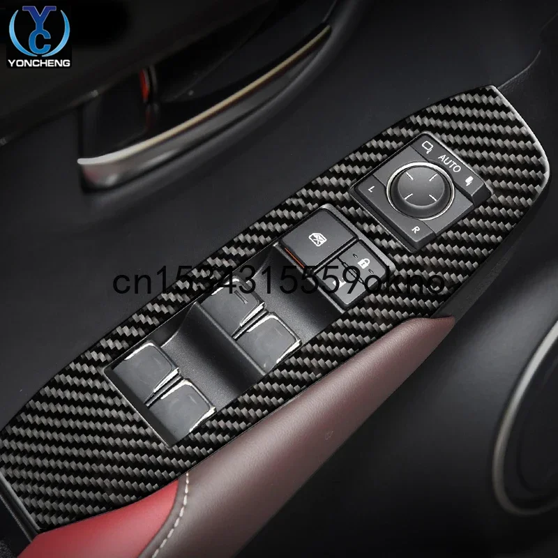 For LEXUS NX200 NX200t NX300h Interior Modification Steering Wheel Control Air Outlet Gear Carbon Fiber Accessories